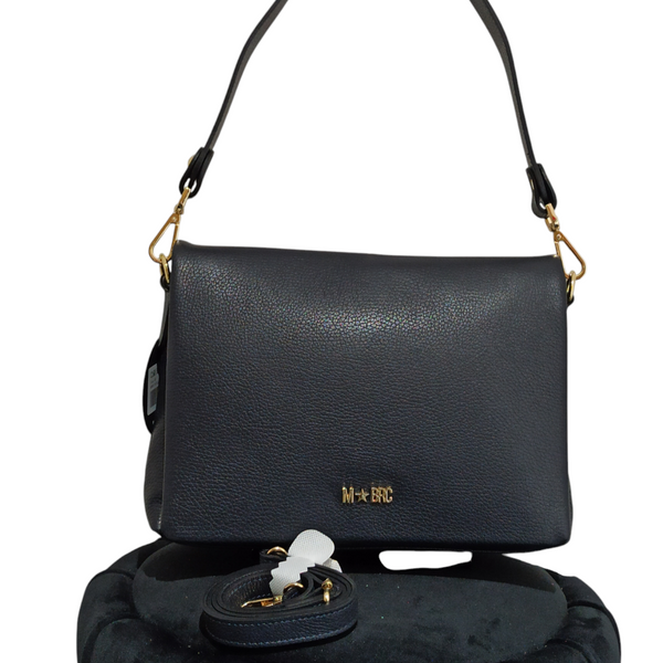 Mbrc Massimo Braccialini Borsa Piuma Blu.