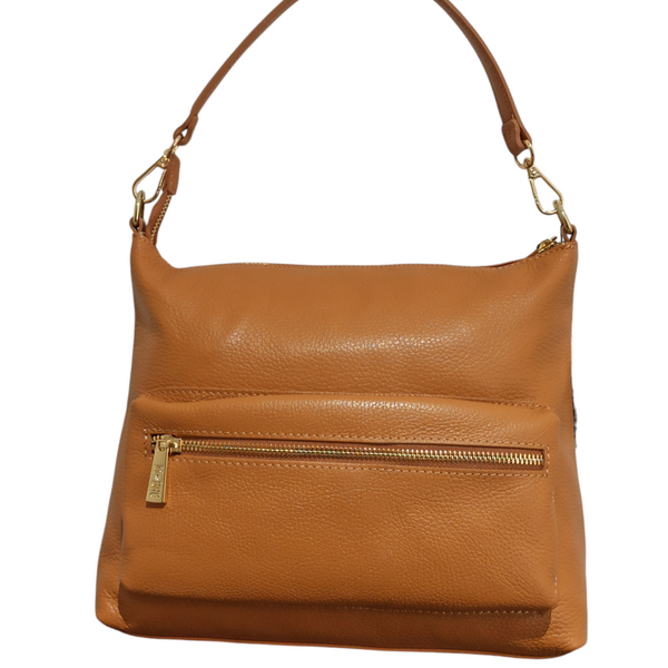 Borsa Mbrc braccialini collezione Voager colore cognac.