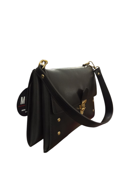 Borsa Mbrc Massimo Braccialini Collezione KUbika di colore Nero.