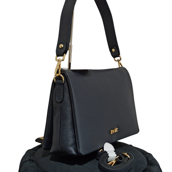 Mbrc Massimo Braccialini Borsa Piuma Blu.