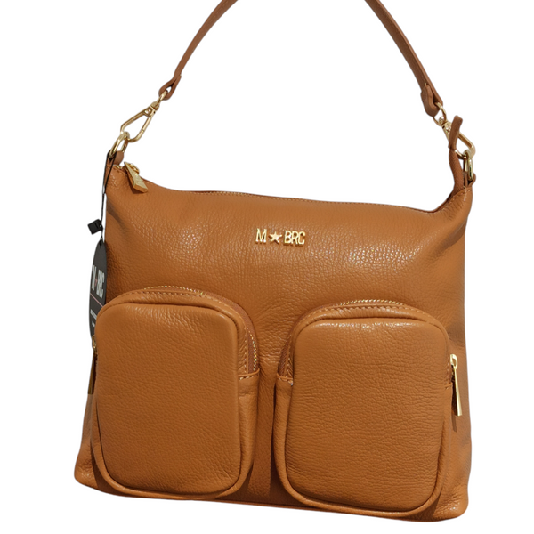 Borsa Mbrc braccialini collezione Voager colore cognac.