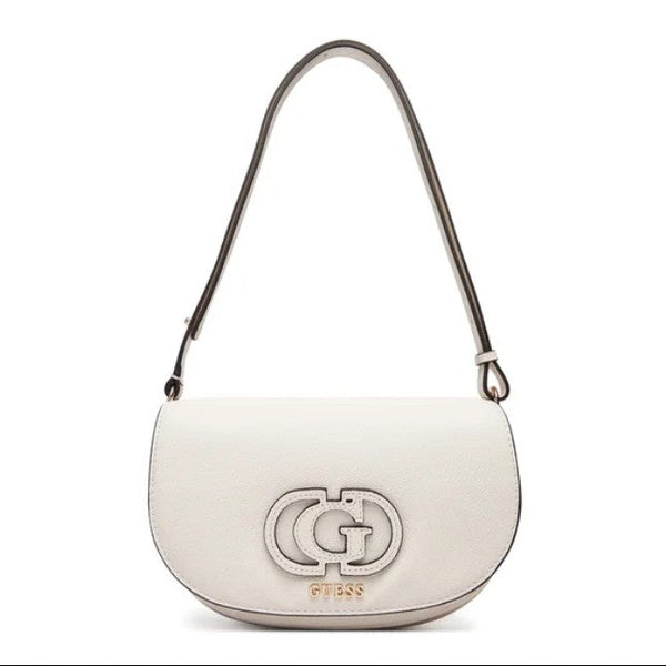 Borsa guess modello calebra a tracolla di colore bianco.