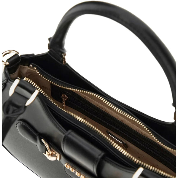 Borsa a due manici guess con tracolla modello Nolana di colore nero.