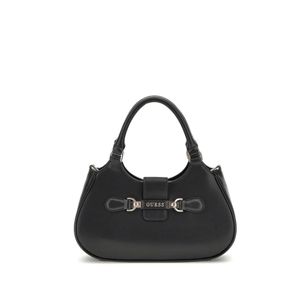 Borsa a due manici guess con tracolla modello Nolana di colore nero.