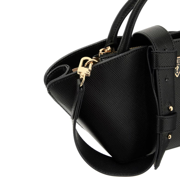 Borsa a mano con tracolla Guess modello Bolena Mini di colore nero.