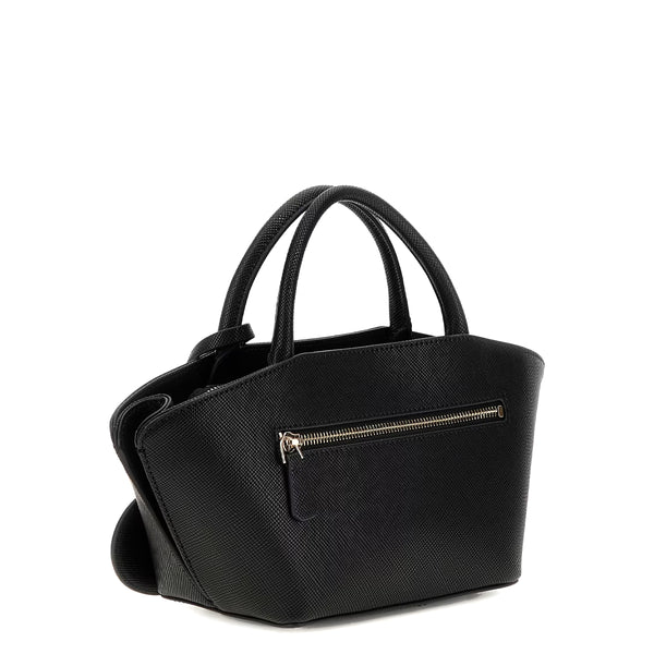 Borsa a mano con tracolla Guess modello Bolena Mini di colore nero.