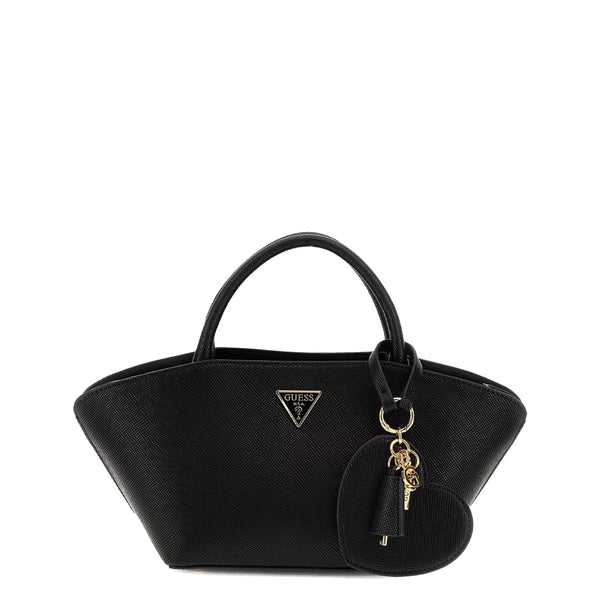 Borsa a mano con tracolla Guess modello Bolena Mini di colore nero.