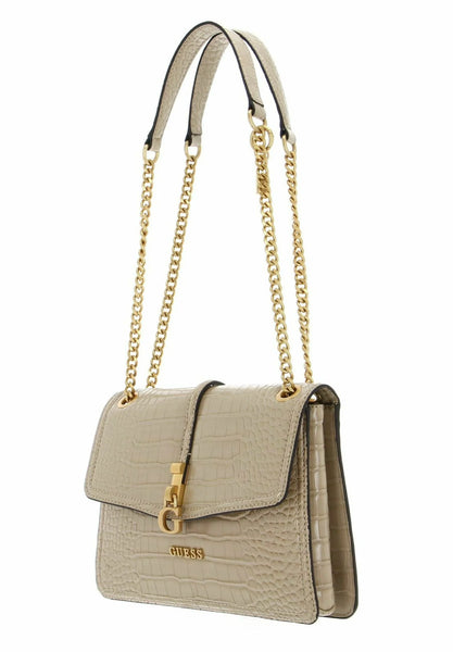 Borsa guess g james colore taupe stampa cocco.