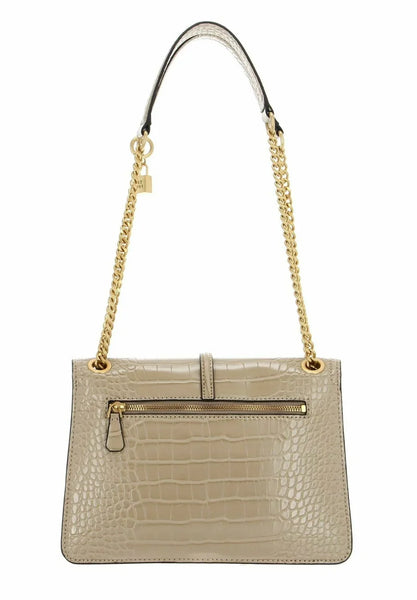 Borsa guess g james colore taupe stampa cocco.