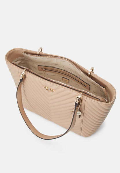 Borsa Guess shopper Noelle beige.