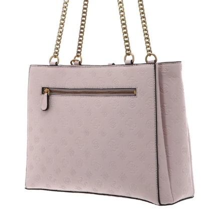 Borsa a Spalla guess modello james logo colore nude.
