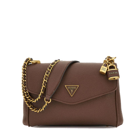 Borsa guess  a tracolla modello shemara colore brown marrone.