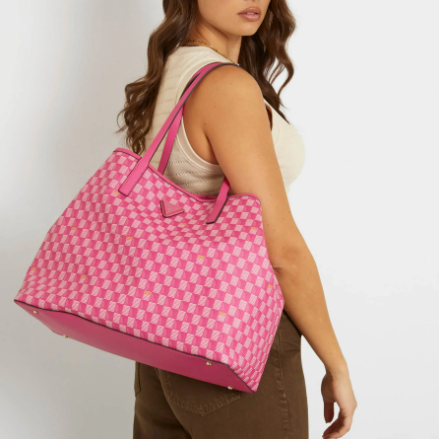 Borsa shopper Vikki Fuchsia logo