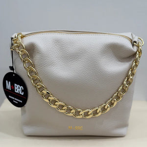 Borsa mbrc Obona Avorio C079 pelle.
