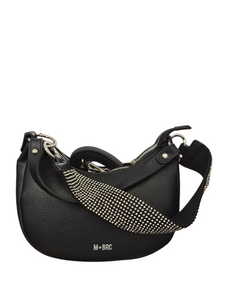 Borsa Mbrc Massimo Braccialini nera Strass argento