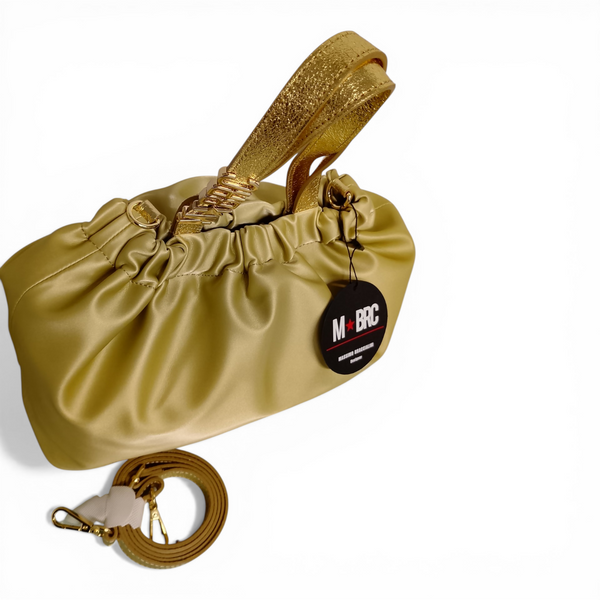 Borsa mbrc modello satin codice h301 colore oro.