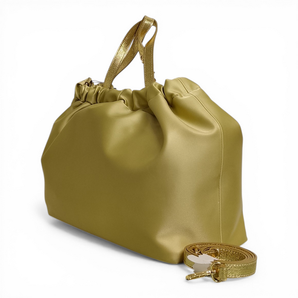 Borsa mbrc modello satin codice h302 colore oro.