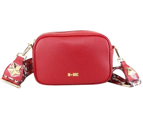 Borsa a Tracolla Modello Obona M★BRC by Massimo Braccialini realizzata in vera pelle di colore Rosso, qualità e originalità in un solo accessorio.