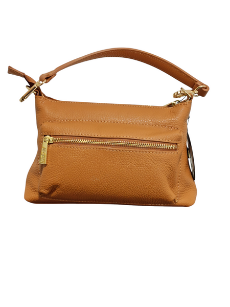 Borsa Mbrc in Pelle di colore Cognac Collezione Voyager.