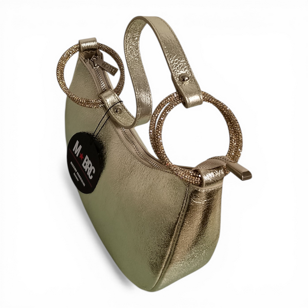 borsa a spalla in vera pelle mbrc modello cristal.