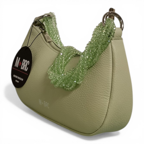 borsa vera pelle mbrc colore acqua codice h281.