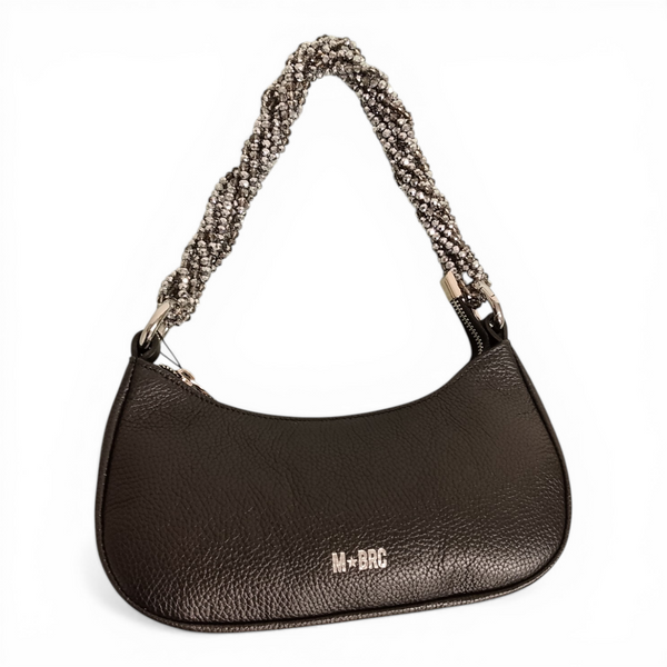 borsa in vera pelle mbrc modello gemma i colore nero h281.
