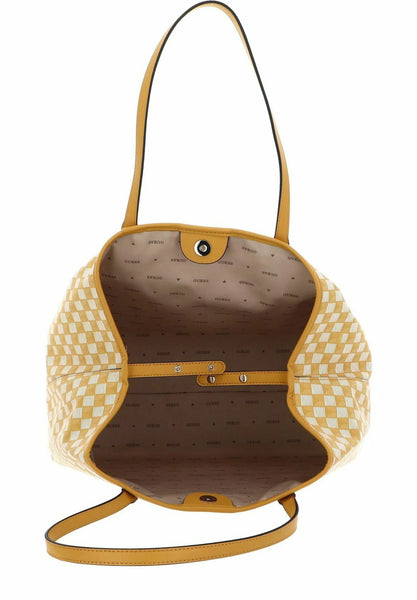 Guess borsa vikky shopper yellow logo gialla.