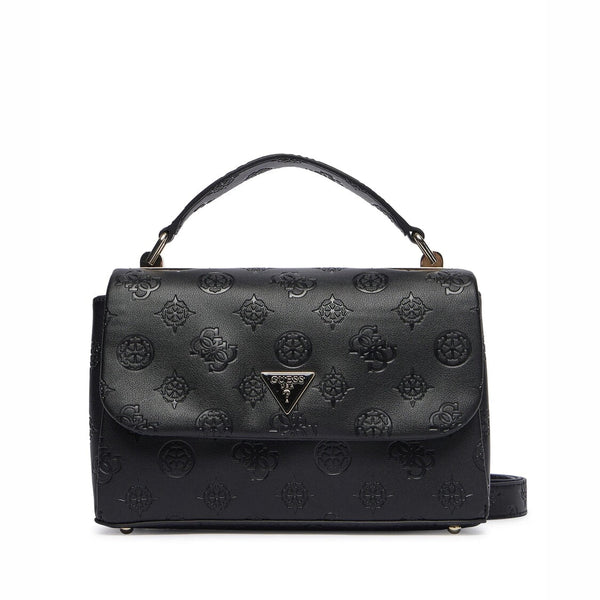 Borsa a mano con tracolla Guess modello Tisha Logo Black.